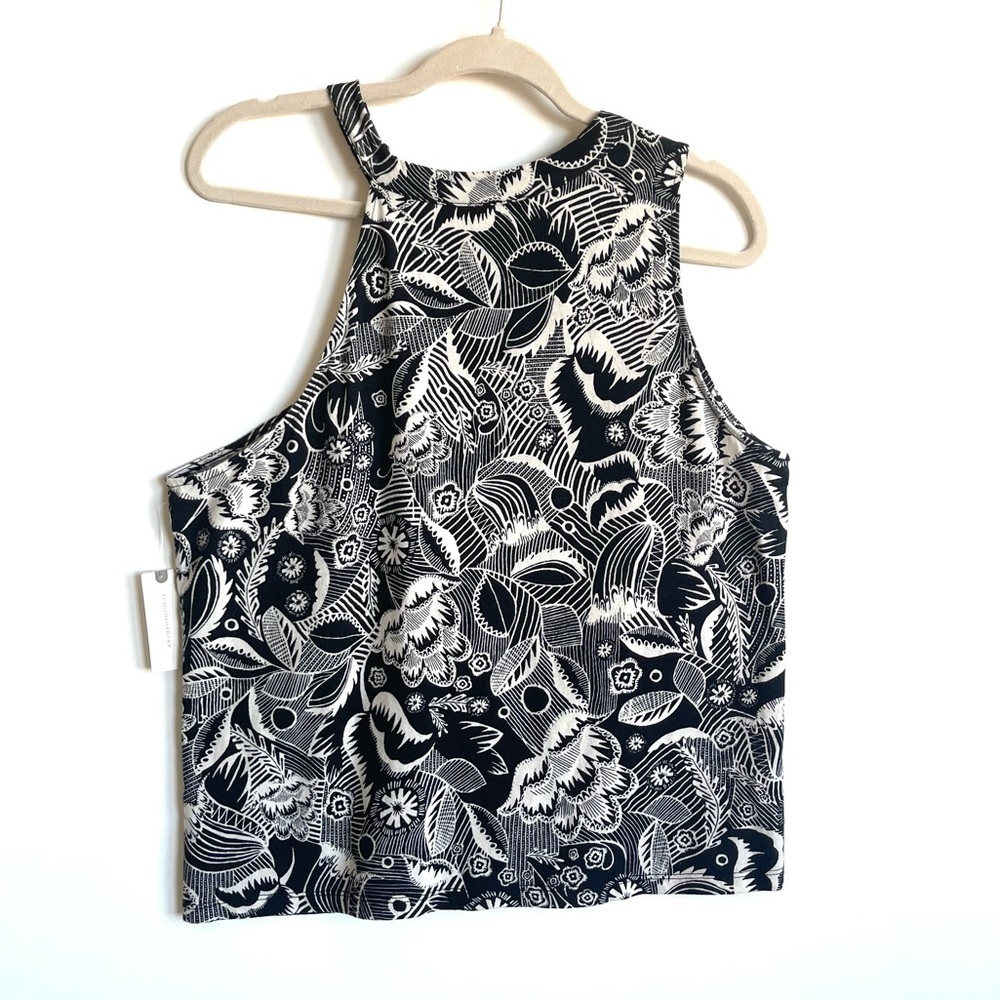 By Anthropologie Asymmetrical Cutout Tank Top NWT - Picture 7 of 12